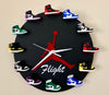 sneaker clock with mini sneakers 3d wall hanging