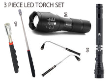 telescopic led 3 piece torch set